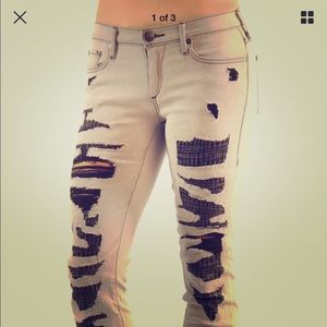 New True Religion Grey Jeans size 28